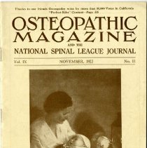 The Osteopathic Magazine and the National Spinal League Journal, Vol. IX No