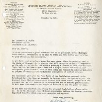 Letter to Lawrence Giffen from H. E. Peterson