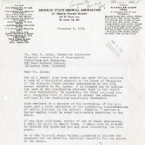 Letter to Paul Adams from T. R. O'Brien