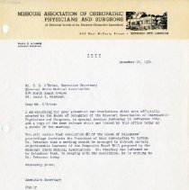 Letter to Tom O'Brien from Paul Adams