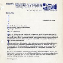 Letter to H. E. Petersen from C. L. Steidley