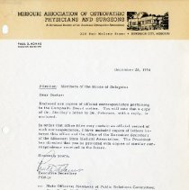 Letter to MAOPS House of Delegates from Paul Adams