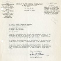 Letter to Paul Adams from Tom O'Brien