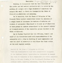 MSMA Resolution for Single Board of Licensure