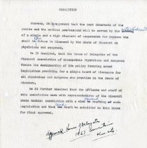 Draft of Resolution by MAOPS Resolution for Single Board of Licensure