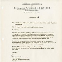 Letter to MAOPS Officers and Trustees from Paul Adams