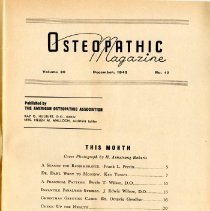 The Osteopathic Magazine, Vol. 30 No. 12
