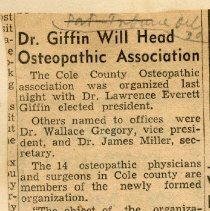 Giffen Will Head Osteopathic Association