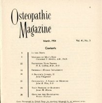 The Osteopathic Magazine, Vol. 41 No. 3
