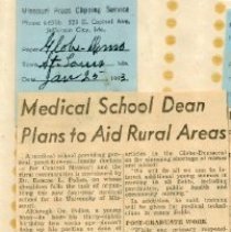 Medical School Dean Plans to Aid Rural Area