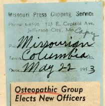 Osteopathic Group Elects New Officers