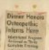 Dinner Honors Osteopathic Interns