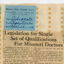 Legislation for Single Licensure