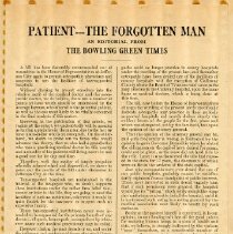 Patient The Forgotten Man