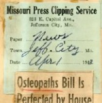 Osteopaths Bill is Perfected By House