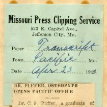 Osteopath Opens Pacific Office