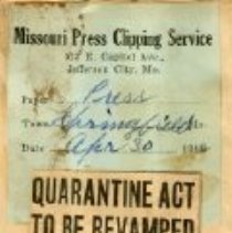 Quarantine Act to Be Revamped