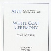 ASDOH White Coat Ceremony Program