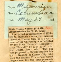 State House Vetoes Appropriation for K.C. School