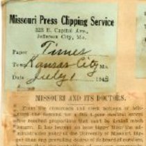 Missouri And Its Doctors