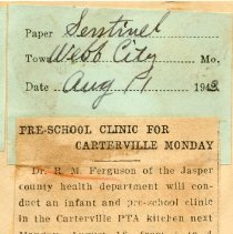 Pre-School Clinic for Carterville