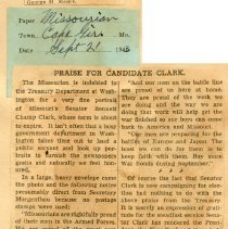Praise for Candidate Clark