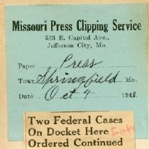 Two Federal Cases On Docket