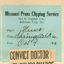 Convict Doctor on Drugs Charge