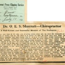 Dr. O. E. S. Sharratt Chiropractor