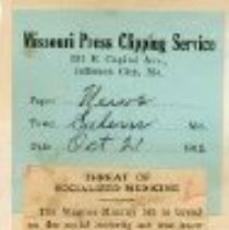 Threat of Socialized Medicine