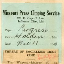 Threat of Socialized Medicine