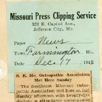 Southeast Missouri Osteopathic Association Meeting