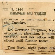 Osteopathic Office Closed for Vacation