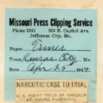 Narcotic Case to Trial