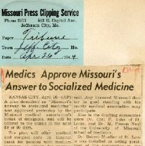 Medics Approve Missouri's Answer to Socialized Medicine