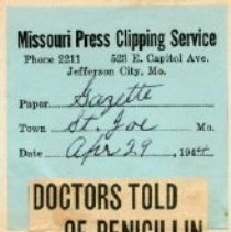 Doctors Told of Penicillin