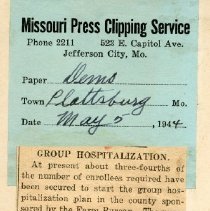 Group Hospitalization