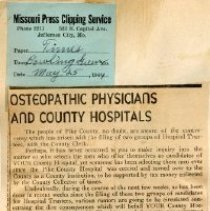 Osteopathic Hospitals and County Hospitals