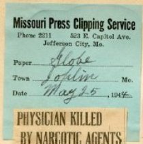 Physician Killed By Narcotic Agents