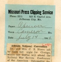 Attends National Convention