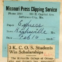 3 K.C.O.S. Students Win Scholarships