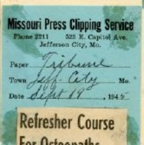 Refresher Course for Osteopaths Open Thursday