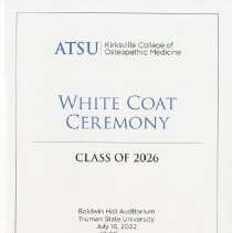 KCOM Class of 2026 White Coat Ceremony Program