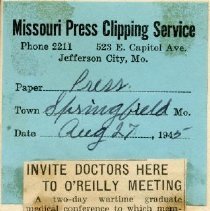 Invite Doctors Here to O'Reilly Meeting