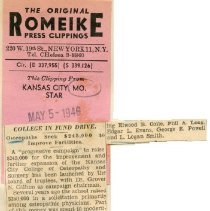 College in Fund Drive