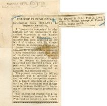 College in Fund Drive