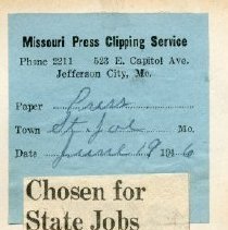 Chosen for State Jobs
