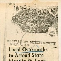 Local Osteopaths to Attend State Meet in St. Louis