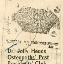 Dr. Jolly Heads Past President Club