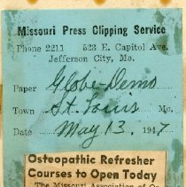 Osteopathic Refresher Courses to Open Today